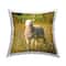 Stupell Industries Farmland Sheep Country Flower Meadow Throw Pillow, 18" x 18"